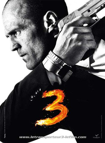 Transporter 3 French movie poster print featuring dynamic visuals.