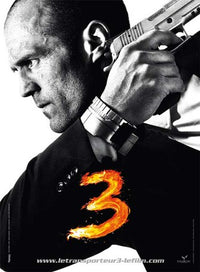 Transporter 3 French movie poster print featuring dynamic visuals.