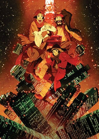 Tokyo Godfathers Movie Poster Print showcasing vibrant animation and themes of friendship.