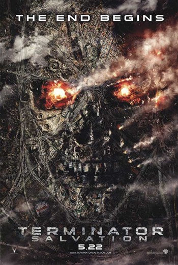 Terminator Salvation Style E Movie Poster featuring iconic sci-fi imagery