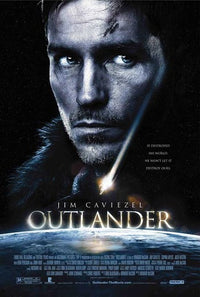 Outlander Style B Movie Poster from 2009 featuring vibrant colors and epic design.