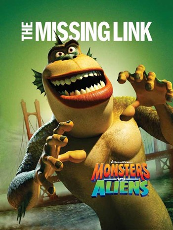Monsters vs. Aliens Style L Movie Poster from 2009 featuring animated characters.