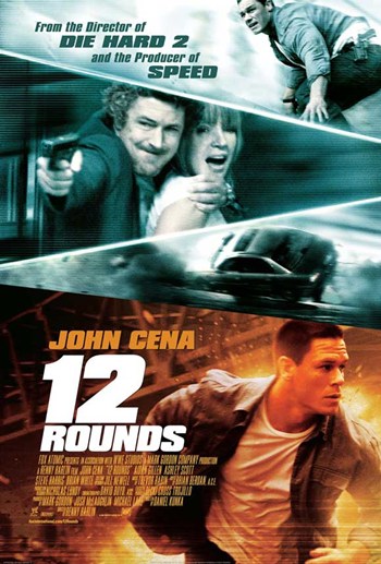 12 Rounds Movie Poster Style B (2009) featuring dynamic action visuals