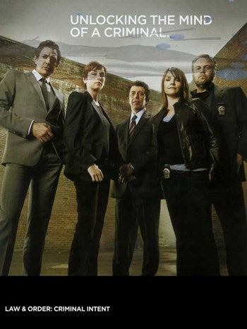 Law & Order: Criminal Intent Movie Poster showcasing crime drama series.