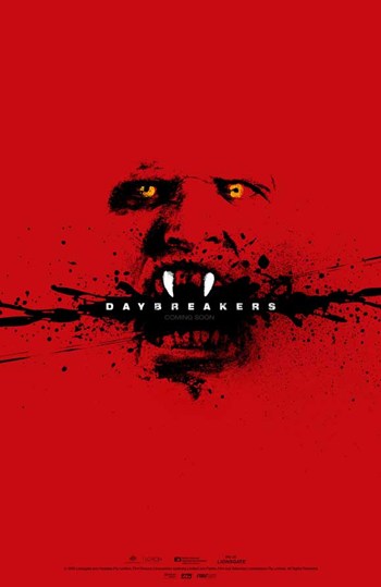 Daybreakers Movie Poster - Style A, vibrant colors and dramatic imagery.