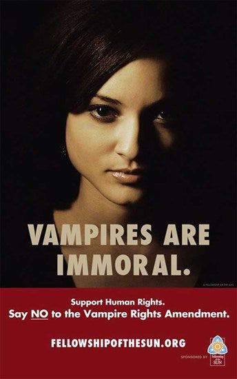 True Blood Movie Poster Print featuring supernatural drama characters.