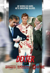 Dexter movie poster art print, perfect for fans and collectors.