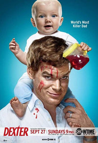 Dexter Movie Poster featuring captivating artwork for fans.