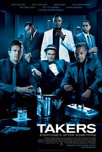 Takers Movie Poster - Style A featuring dynamic design and vibrant visuals.