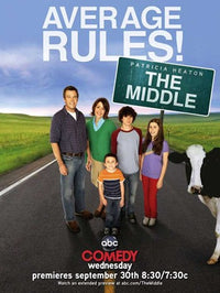 The Middle TV Show Poster - Humorous family-themed artwork