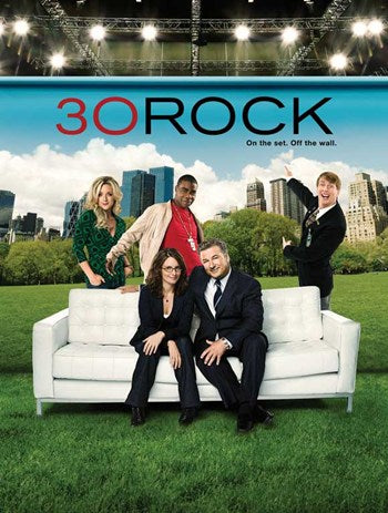 30 Rock Style F Movie Poster Print featuring vibrant design.