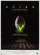 Alien Movie Poster Print showcasing iconic sci-fi artwork.