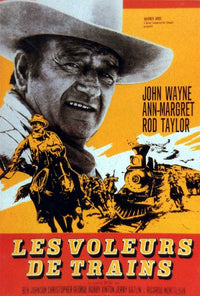 Train Robbers Movie Poster Print showcasing classic Western cinema.