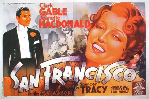 San Francisco Movie Poster Print showcasing vibrant cityscape art