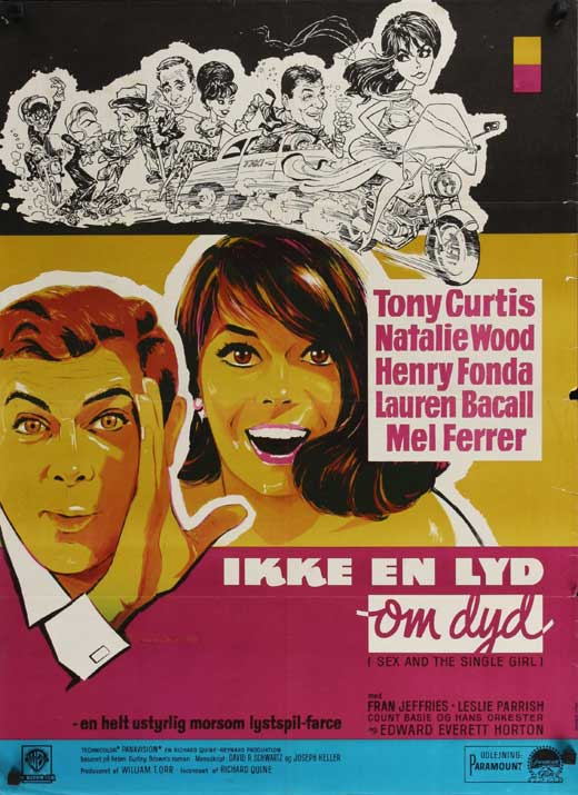 Sex and the Single Girl Movie Poster Print showcasing classic film art.