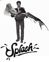 Splash Movie Poster - A classic romantic comedy poster for home decor.
