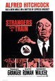 Strangers on a Train Movie Poster Print showcasing iconic film imagery.