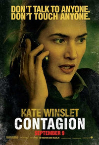Contagion Movie Poster featuring dramatic pandemic imagery.