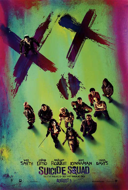 Suicide Squad Movie Poster Print featuring dynamic artwork.
