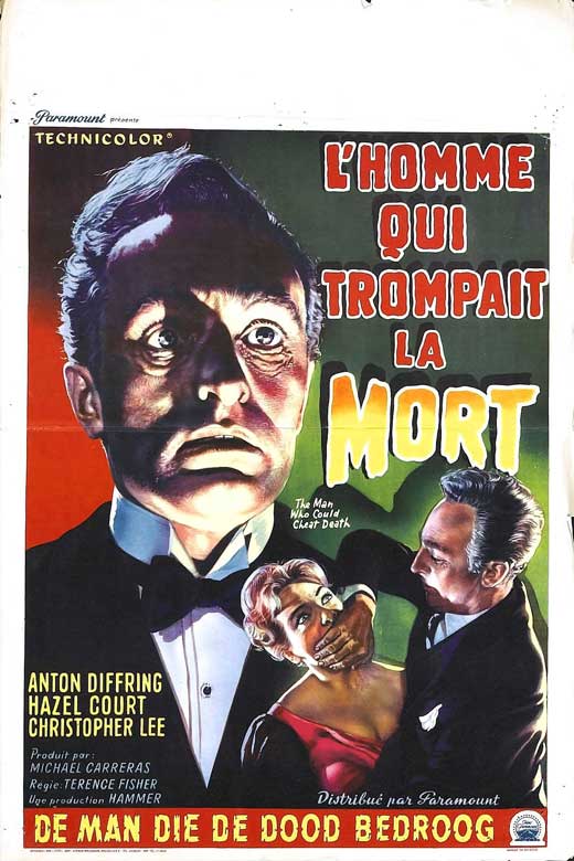 The Man Who Could Cheat Death Movie Poster Print featuring classic film art.