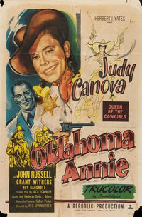 Oklahoma Annie Movie Poster Print showcasing vibrant colors and classic film imagery.