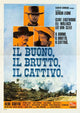 The Good, the Bad and the Ugly Movie Poster Print featuring classic film imagery.