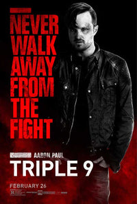 Triple 9 Movie Poster Print featuring dramatic visuals.