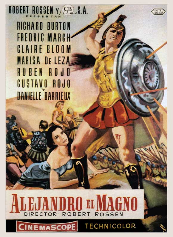 Alexander the Great Movie Poster Print showcasing epic historical imagery.