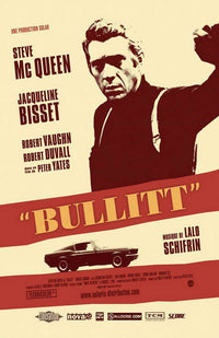 Bullitt Movie Poster Print featuring classic film art