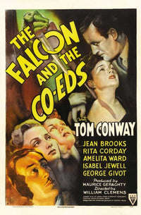 The Falcon and the Co-eds Movie Poster Print featuring vintage film art.