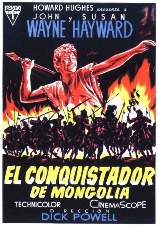 The Conqueror Movie Poster Print depicting classic film.