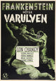 Frankenstein Meets the Wolfman Movie Poster Print showcasing iconic horror imagery.