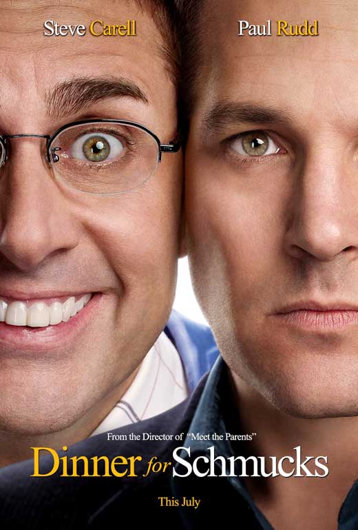 Dinner for Schmucks Movie Poster Print showcasing vibrant colors and humor.