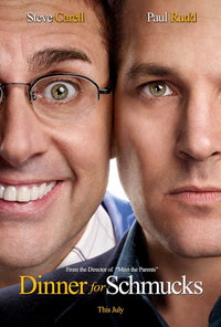 Dinner for Schmucks Movie Poster Print showcasing vibrant colors and humor.