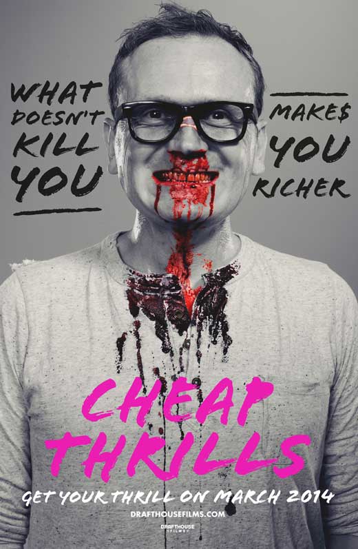 Cheap Thrills Movie Poster, vibrant film art print