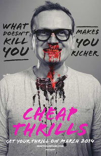Cheap Thrills Movie Poster, vibrant film art print