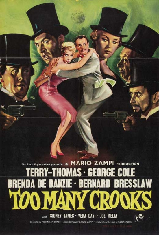 Too Many Crooks Movie Poster Print showcasing classic film art.
