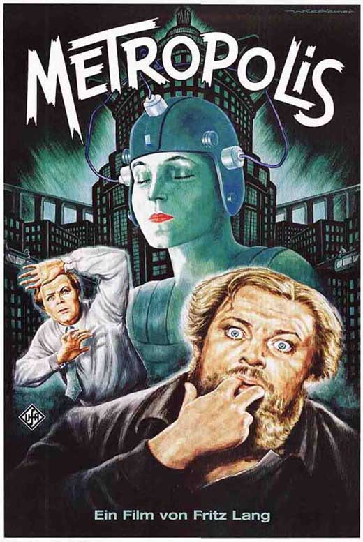 Metropolis Movie Poster Print showcasing classic sci-fi artwork.