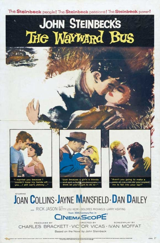 Wayward Bus Movie Poster Print featuring classic film art.