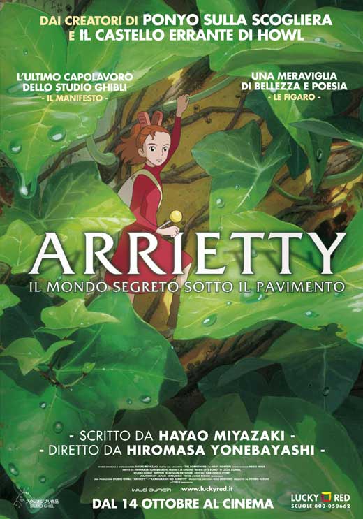 Arrietty movie poster print showcasing enchanting visuals from the animated film.