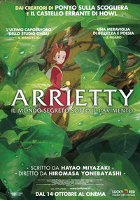 Arrietty movie poster print showcasing enchanting visuals from the animated film.