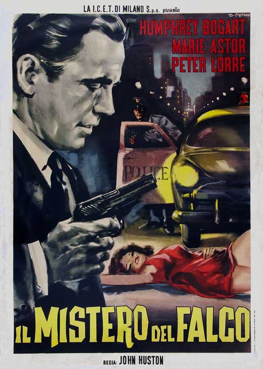 The Maltese Falcon Movie Poster Print showcasing classic film art