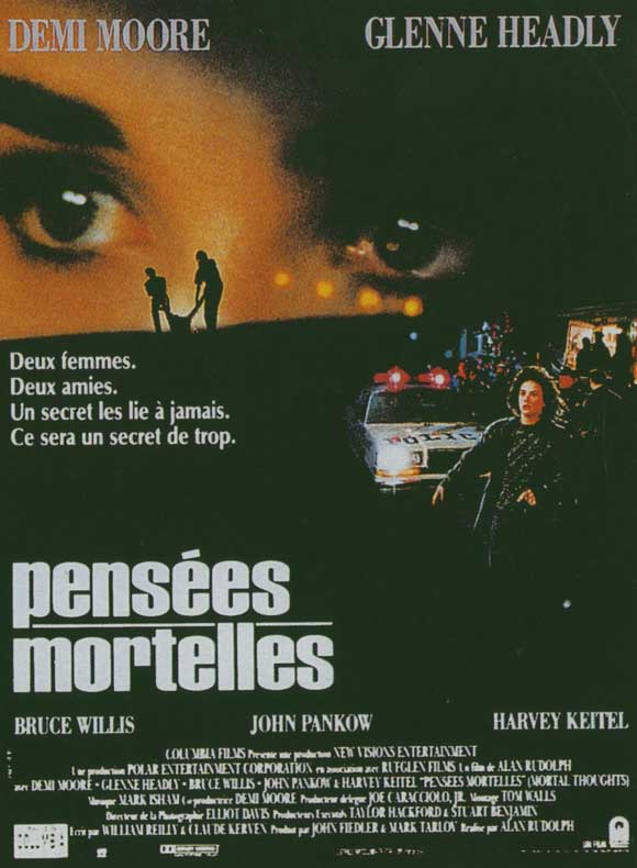 Mortal Thoughts Movie Poster Print showcasing classic film artwork.
