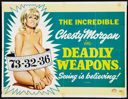 Deadly Weapons Movie Poster Print showcasing vibrant artwork.