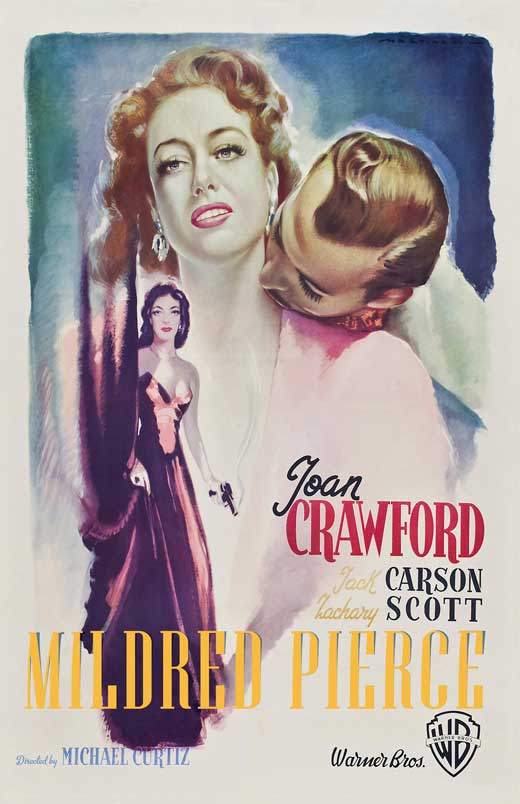 Mildred Pierce Movie Poster Print featuring classic film artwork.