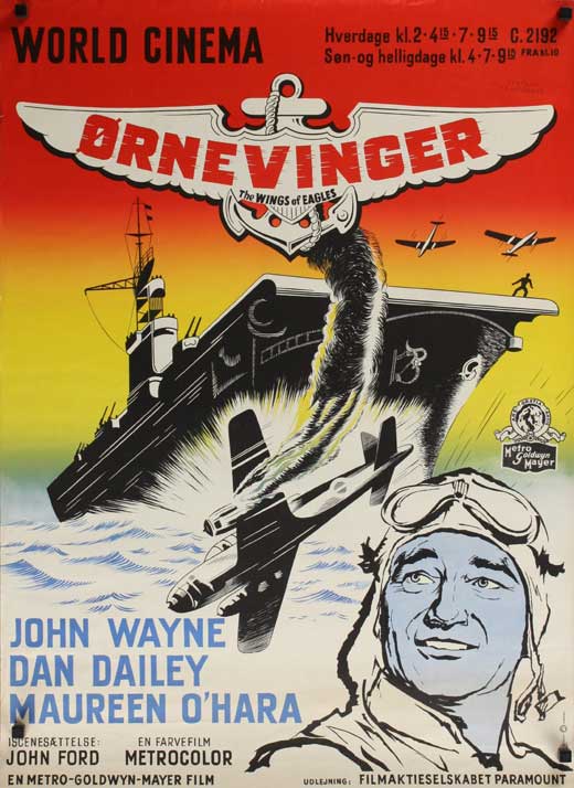 The Wings of Eagles Movie Poster Print showcasing thrilling aviation imagery.