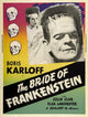 The Bride of Frankenstein Movie Poster Print featuring classic horror art.