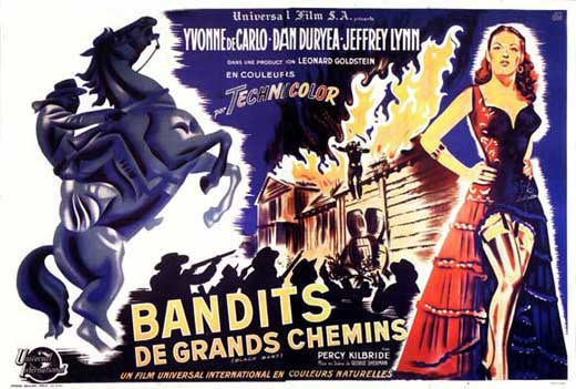 Black Bart Movie Poster Print depicting the Wild West outlaw in vibrant colors.