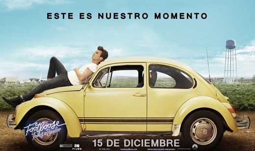 Footloose movie poster print showcasing vibrant colors and dynamic imagery.