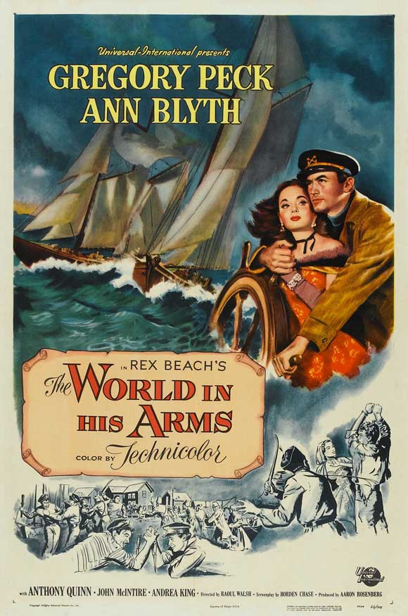 The World in His Arms Movie Poster Print featuring classic cinematic imagery.